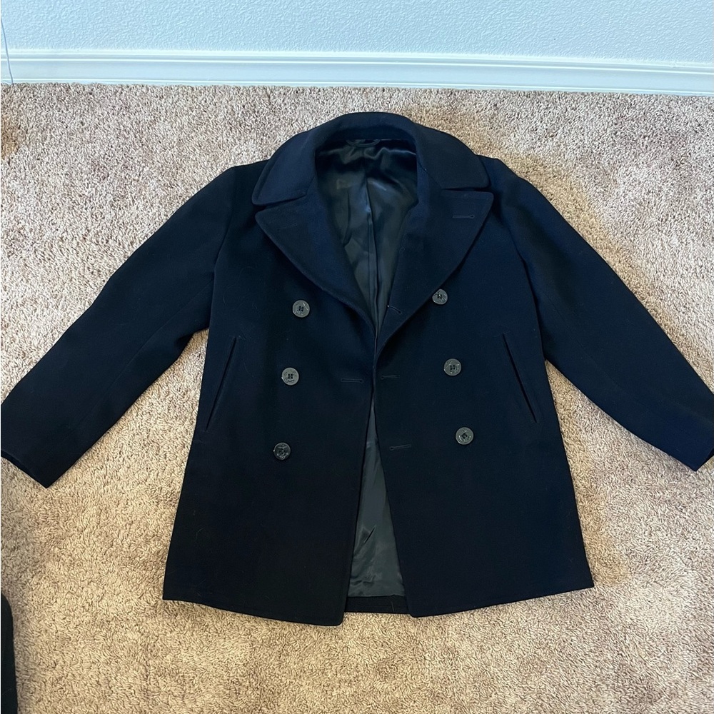 Vintage 70’s Kersey Peacoat 100% Wool Coat
